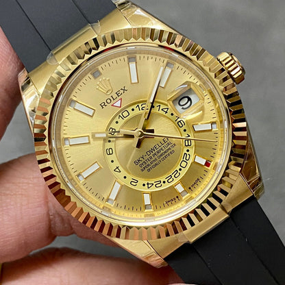 Rolex Sky Dweller Oyster Flex Gold