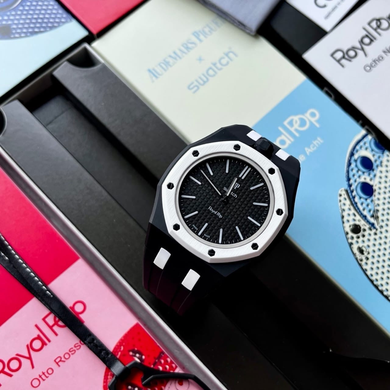 Swatch AP Royal Pop ocho negro