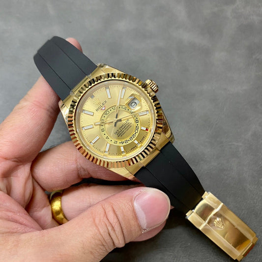 Rolex Sky Dweller Oyster Flex Gold
