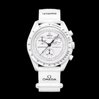 SwatchO Moonphase Snoopy White