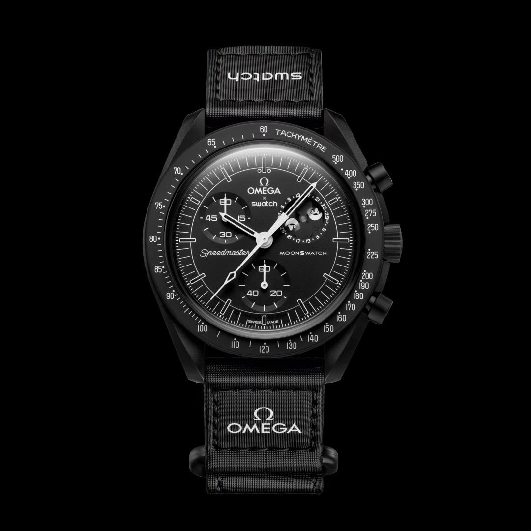 SwatchO Moonphase Snoopy Black