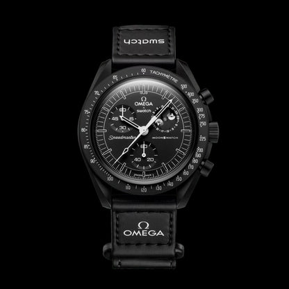 SwatchO Moonphase Snoopy Black