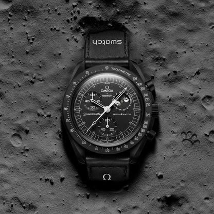 SwatchO Moonphase Snoopy Black