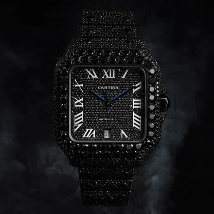 Cartier VVS Black Diamonds Watch