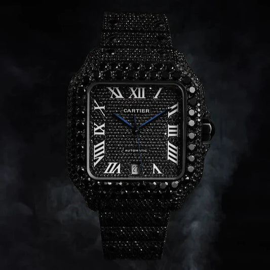 Cartier VVS Black Diamonds Watch