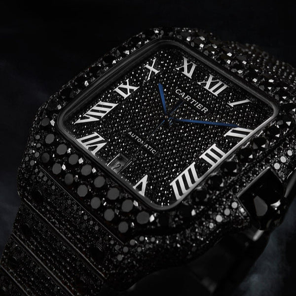 Cartier VVS Black Diamonds Watch