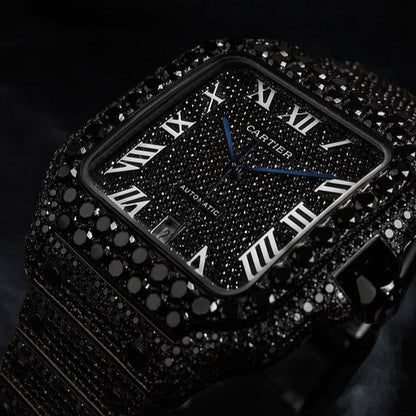 Cartier VVS Black Diamonds Watch