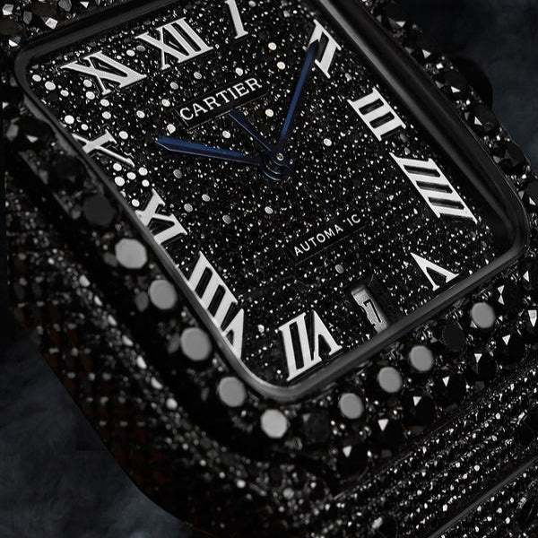 Cartier VVS Black Diamonds Watch