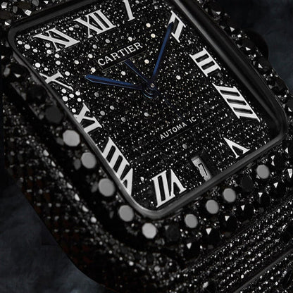 Cartier VVS Black Diamonds Watch