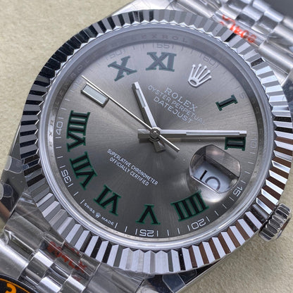 Rolex "Date Just Wimbeldon Silver