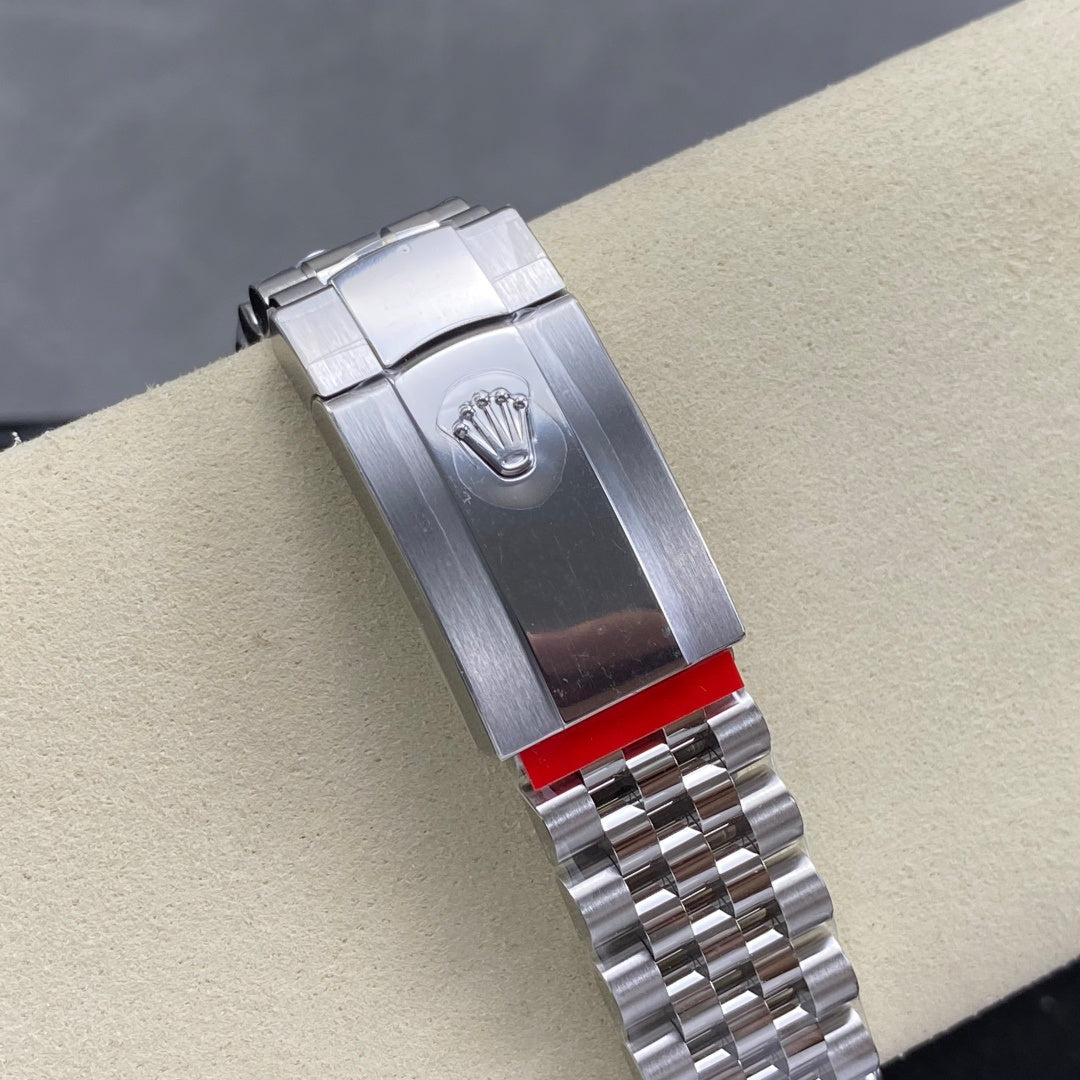 Rolex "Date Just" Silver Black Dial
