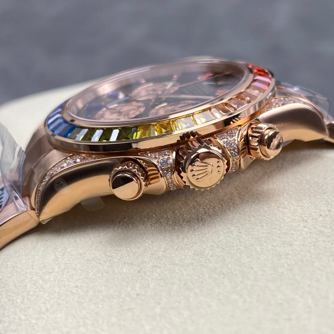 Rolex "Daytona" Rainbow Rose