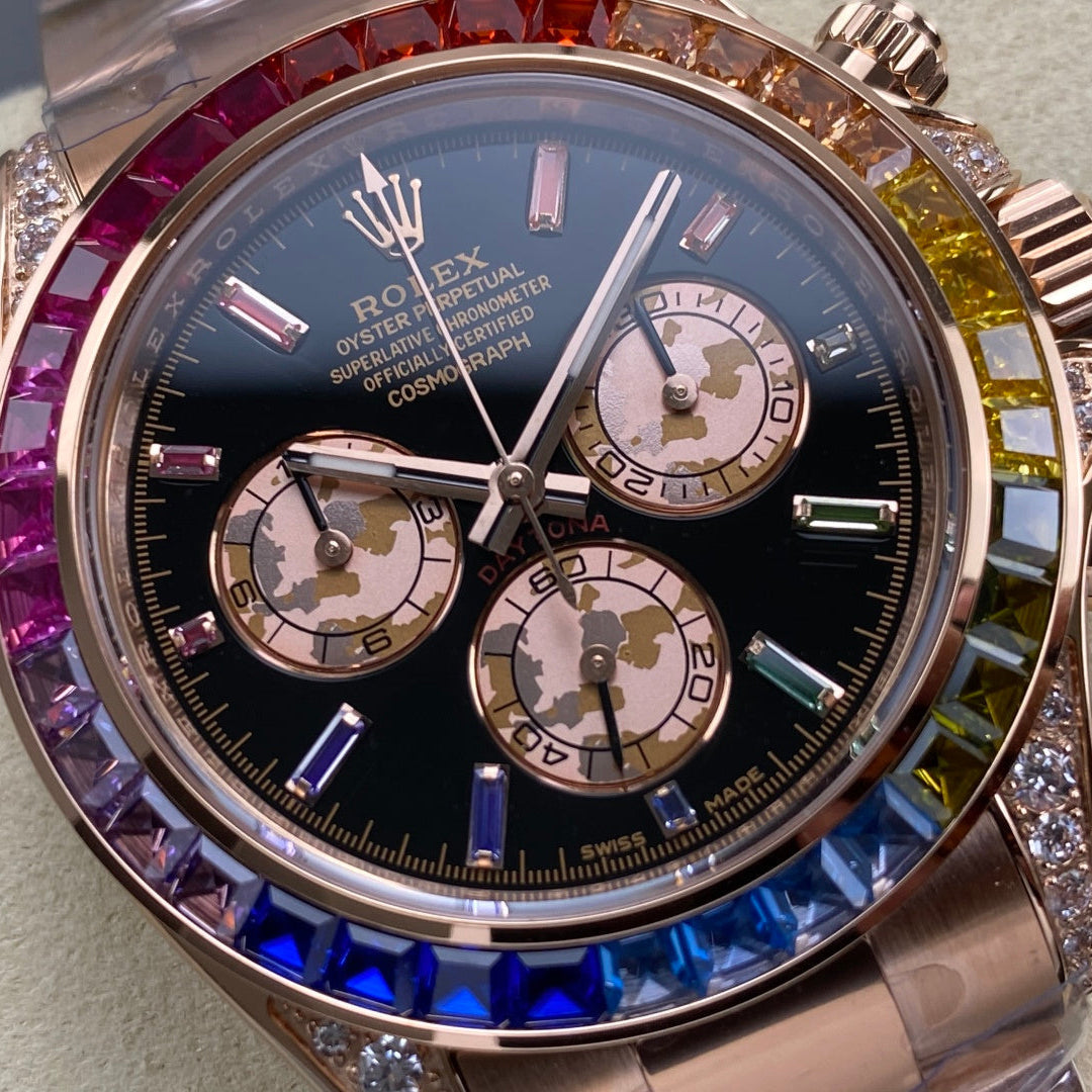 Rolex "Daytona" Rainbow Rose