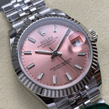 Rolex Rose Dial Woman