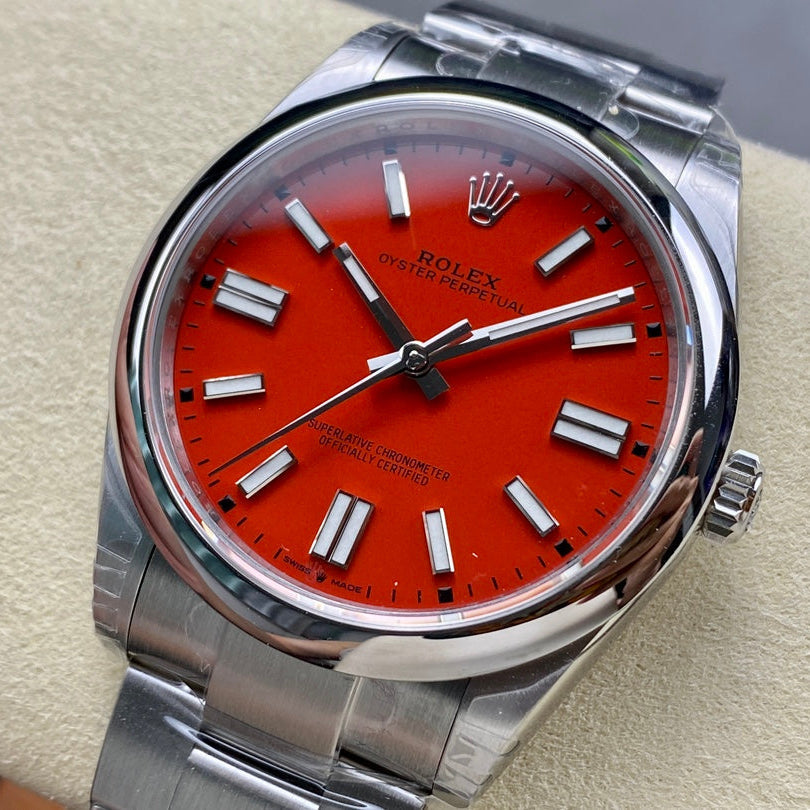Rolex Oyster Perpetual Red Dial