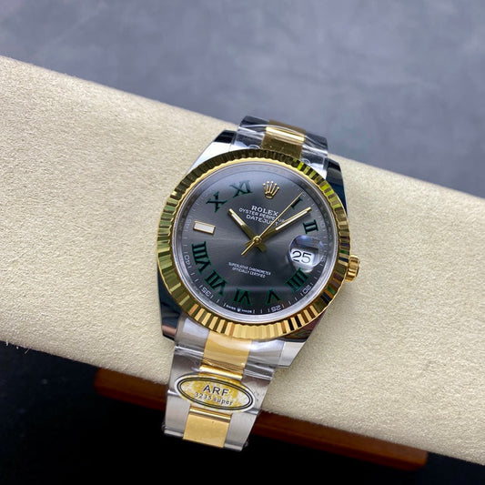 Rolex "Date Just Two Tone Wimbeldon"