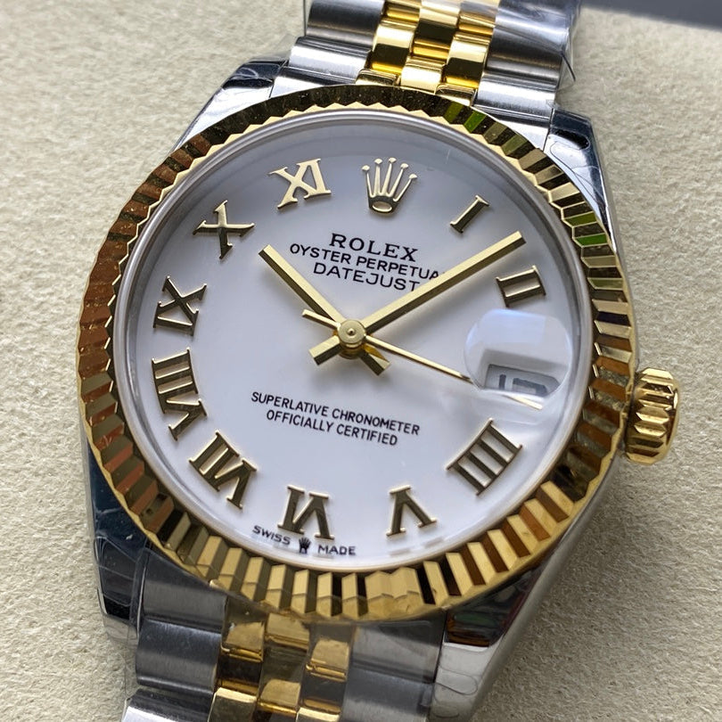 Rolex "Date Just Roman Two Tone Gold" 31mm Woman