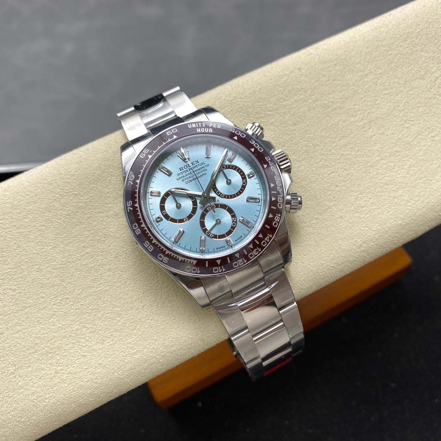 Rolex Daytona "Platinum" With Baguette Diamond